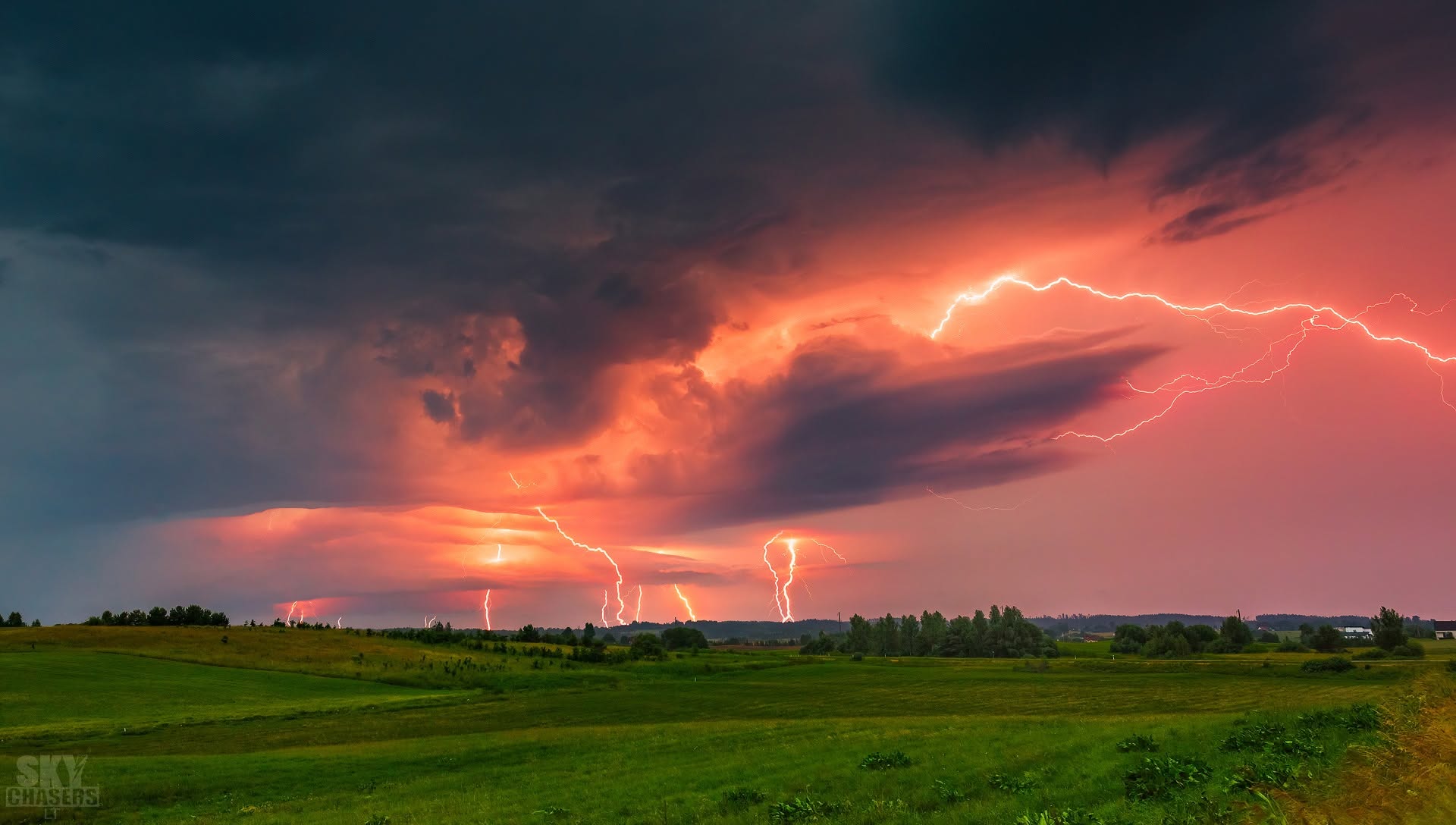 Red Sky Lightning